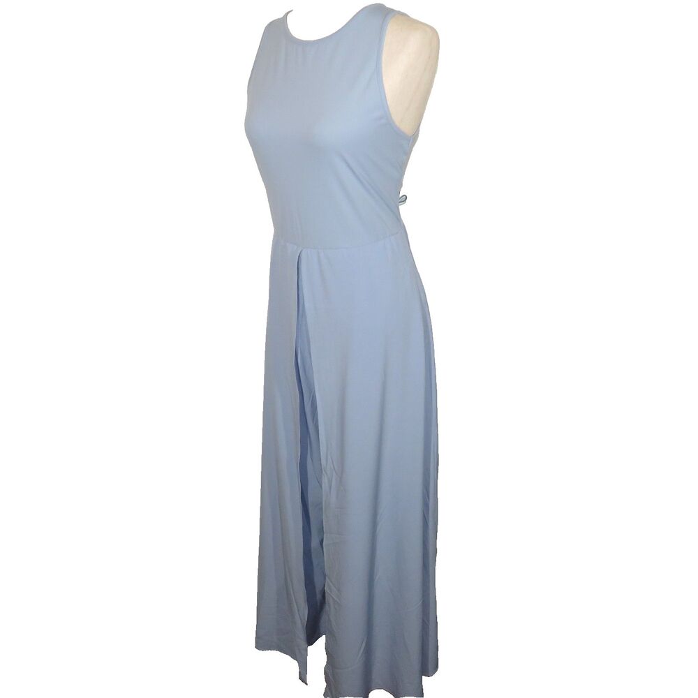Halara Blue Breezeful Flowy Dressy Jumpsuit With Pockets Size Large - Picture 6 of 9